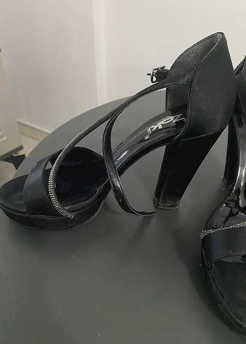 SiyahPlatform Topuklu Kadın Ayakkabı - Görsel 2