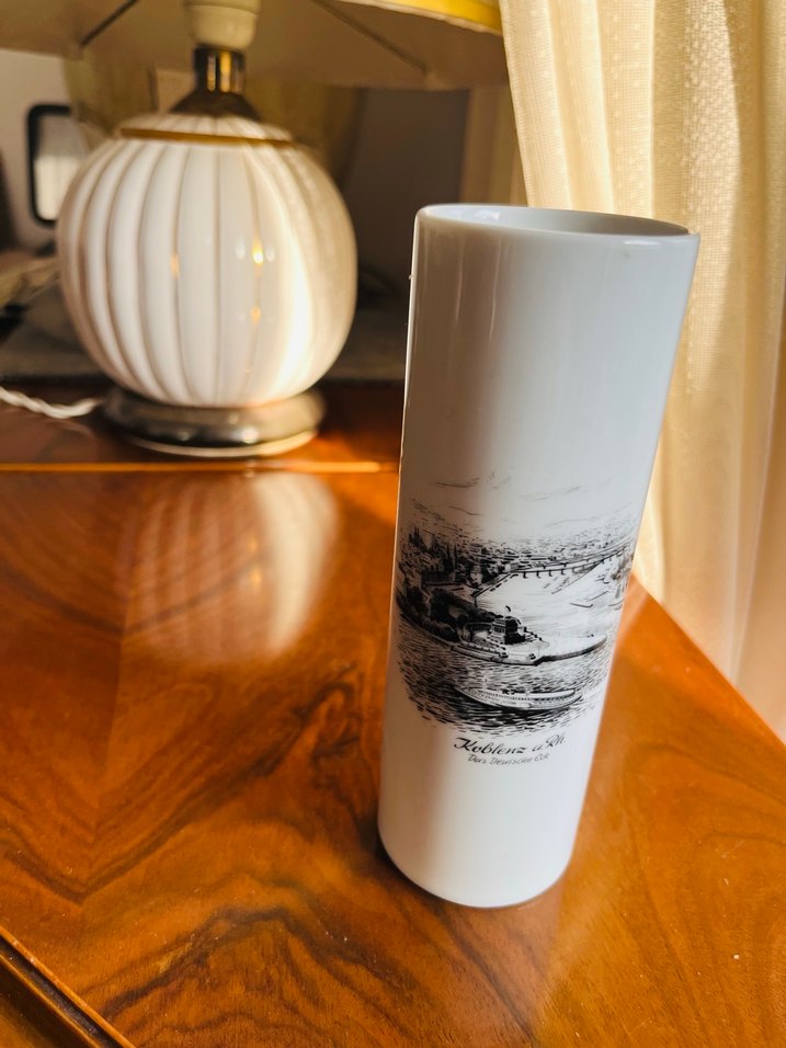 Vazo 70 li yıllardan Antika Alman Alka Kunst - Görsel 4