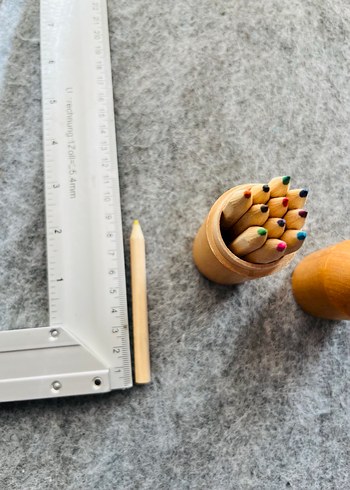 Kurşun kalem seti rengarenk kurşun kalemler ve yanında hediye - Görsel 4