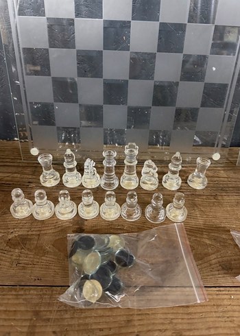 Tavla ve satranç  cam %100 - Görsel 3