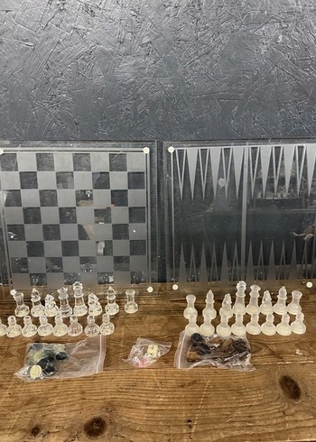 Tavla ve satranç  cam %100 - Görsel 4