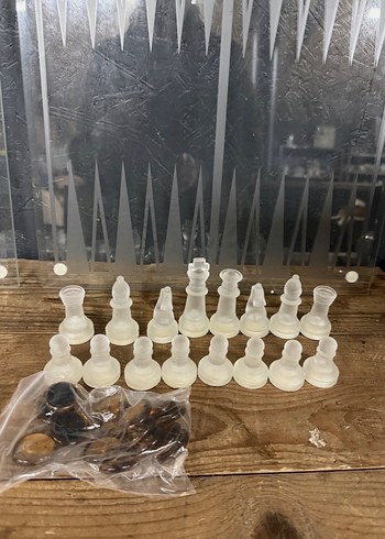 Tavla ve satranç  cam %100 - Görsel 5