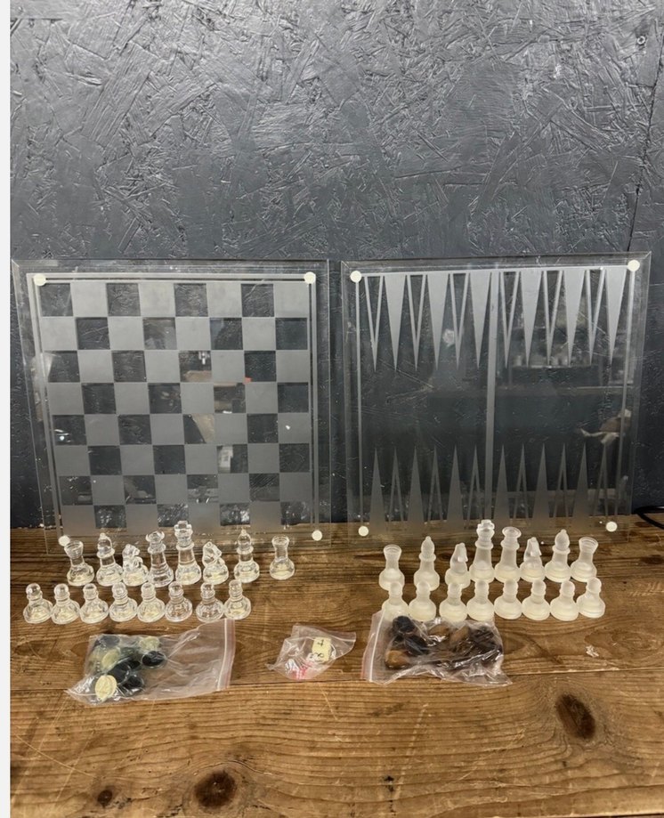 Tavla ve satranç  cam %100 - Görsel 4