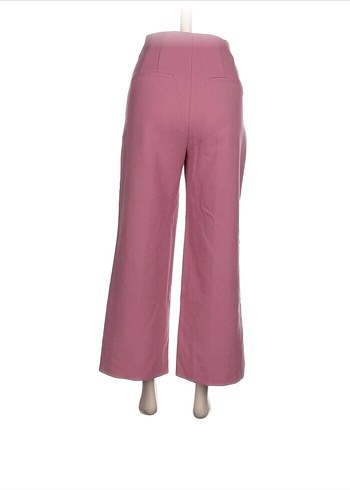 Pembe Midi Kadın Normal Kesim Pantolon - Görsel 3