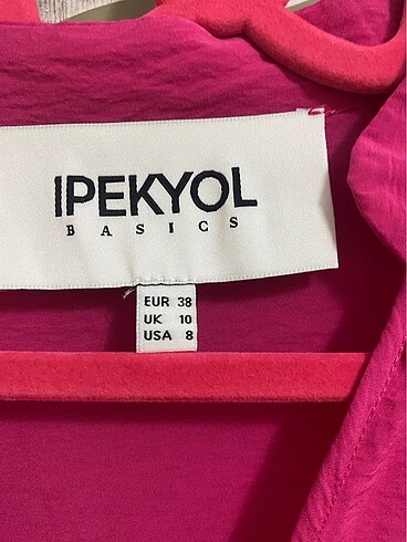 38 Beden pembe Renk İpekyol elbise