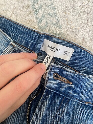 38 Beden mavi Renk Mango pantolon