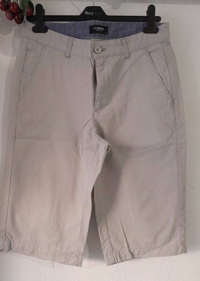 Keten şort  - Görsel 2