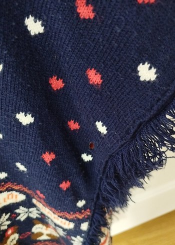 Renkli Nakışlı Bohem Kız Panço - Görsel 6