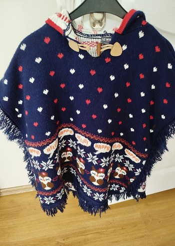 Renkli Nakışlı Bohem Kız Panço - Görsel 2