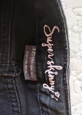 xs Beden siyah Renk Gri Siyah Kadın Denim Pantolon