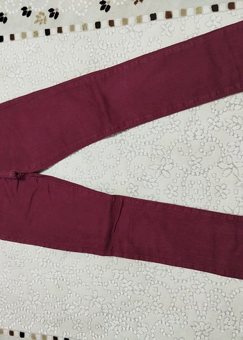 Vena Bordo Kadın Kumaş Pantolon Normal Kesim