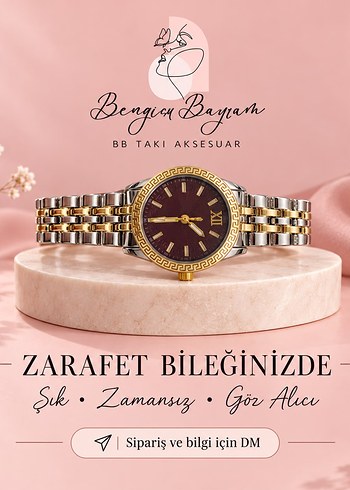 Diğer Sikligin Ve Zarafetin Saati İki Renkli Metal Bilezikli Saat
