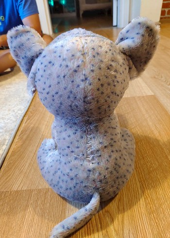 Beden Renk mor kulakli gri peluş fil 30 cm