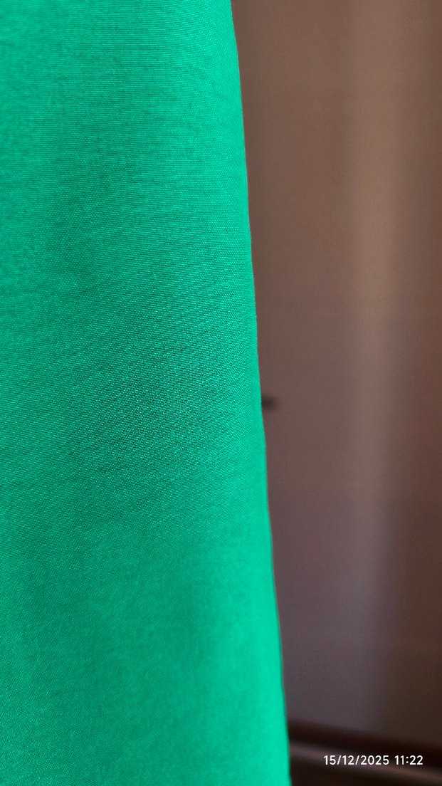 yeşil şal pamuklu kumaş - Görsel 2