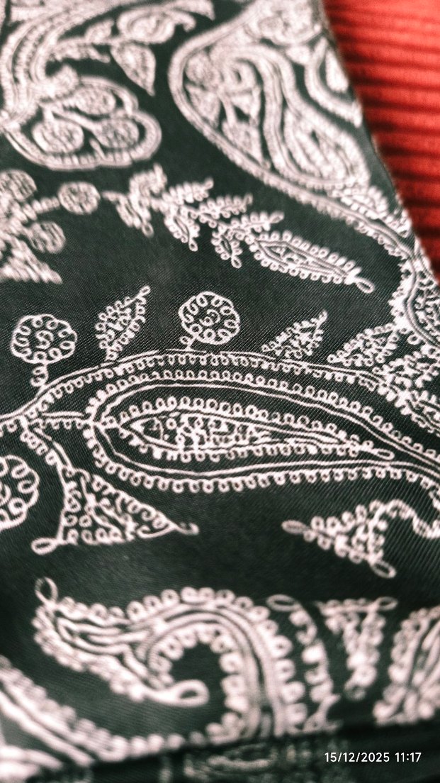 koyu yeşil etnik şal - Görsel 3