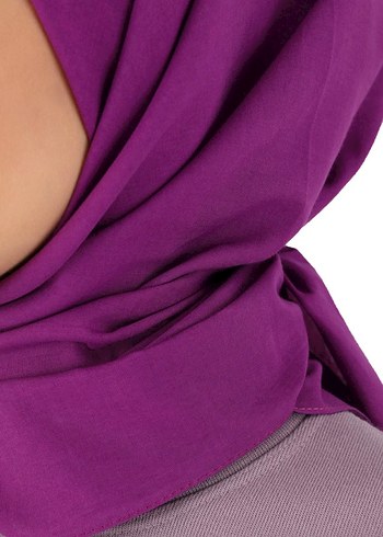 mor esarp pamuklu kumas - Görsel 2