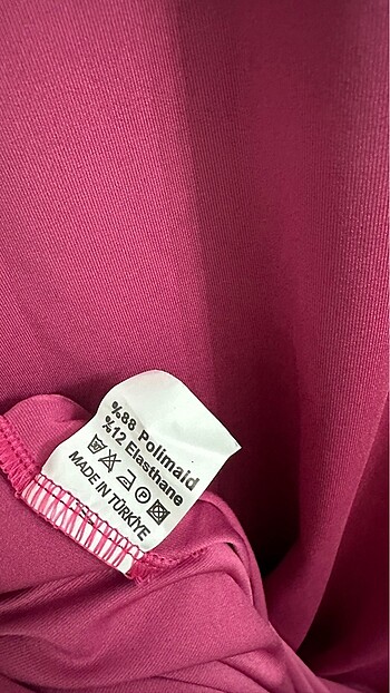 xs Beden bordo Renk Bisiklet yaka Maksi boy fuşya rengi elbise
