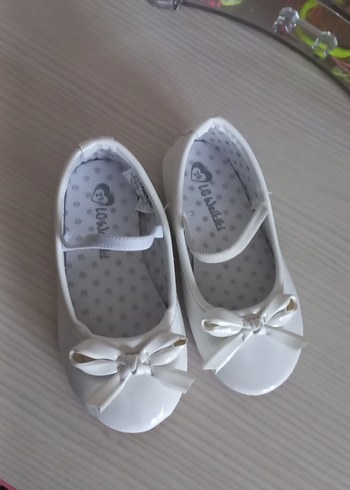 Kız Çocuk Beyaz Fiyonk Detaylı Babet - Görsel 3