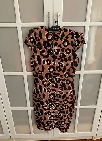 38 Beden Leopar elbise
