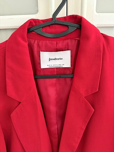 m Beden Stradivarius kırmızı blazer ceket