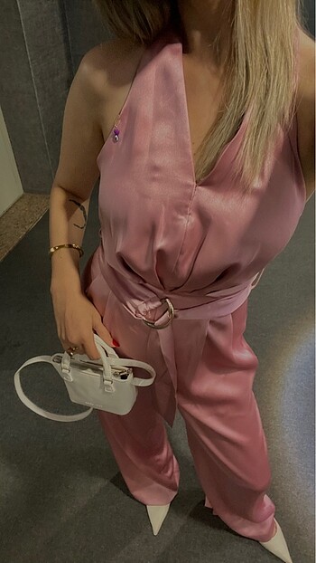 Zara Zara pembe tulum