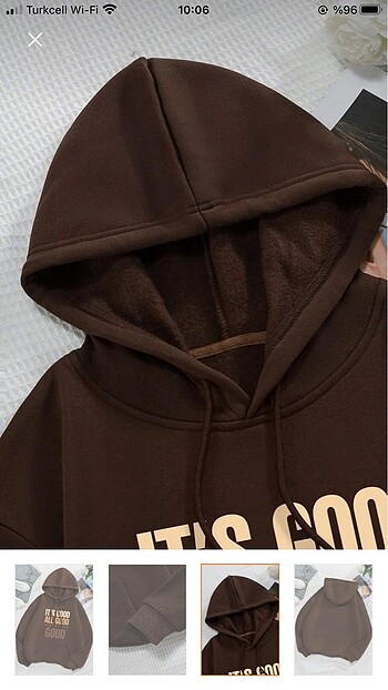 s Beden Kahverengi sweatshirt