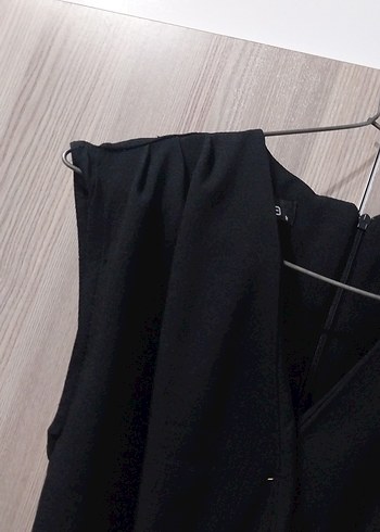 Siyah Kemerli Kadın Uzun Tulum - Görsel 3