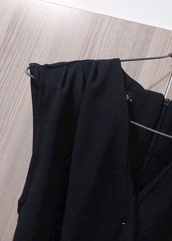 Siyah Kemerli Kadın Uzun Tulum - Görsel 2