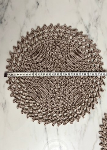 6lı kahverengi supla Amerikan servis - Görsel 5