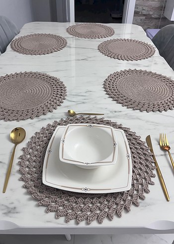 6lı kahverengi supla Amerikan servis - Görsel 2