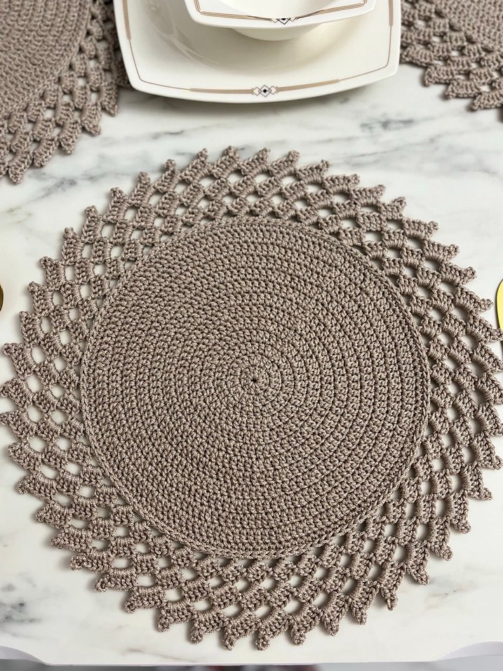 6lı kahverengi supla Amerikan servis - Görsel 4