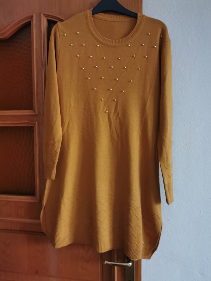 Bej Midi Kadın Tunik - Görsel 4