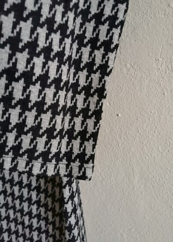 Düğmeli Gri Uzun Kadın Kaban - Görsel 3