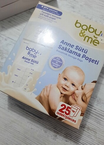 Anne sütü saklama poşeti 2 kutu - Görsel 3