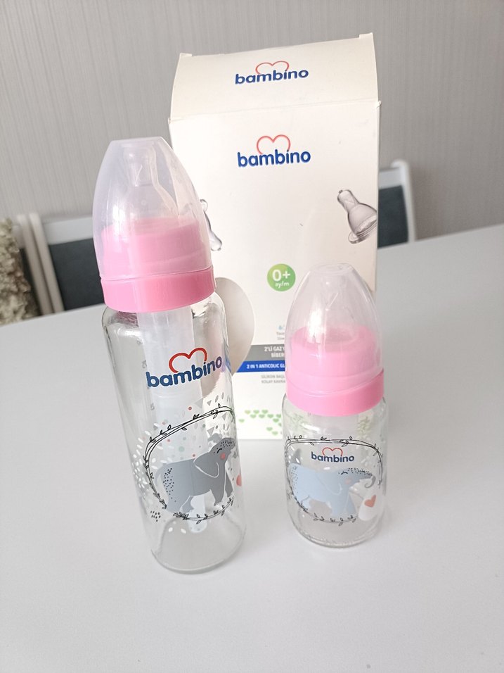 Bambino Pembe Bebek Biberonu Seti - Görsel 2