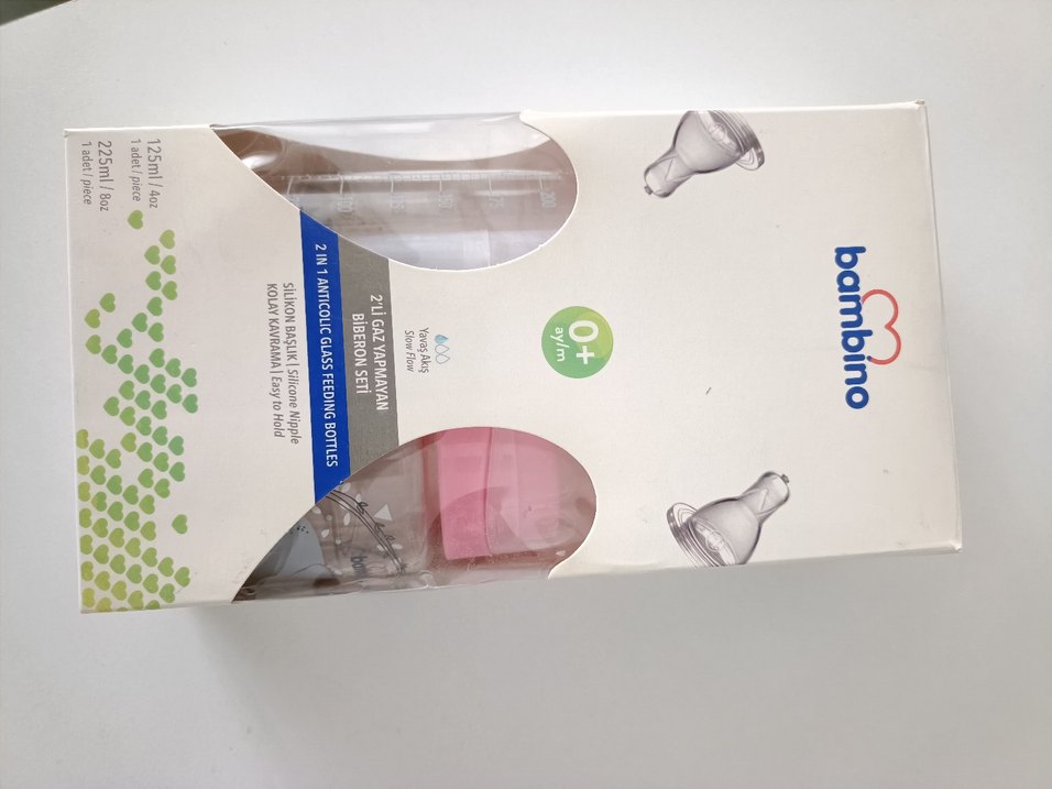 Bambino Pembe Bebek Biberonu Seti - Görsel 3