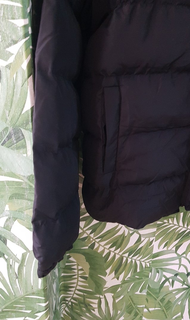 Erkek Siyah Kapüşonlu Kışlık Şişme Mont - Görsel 3