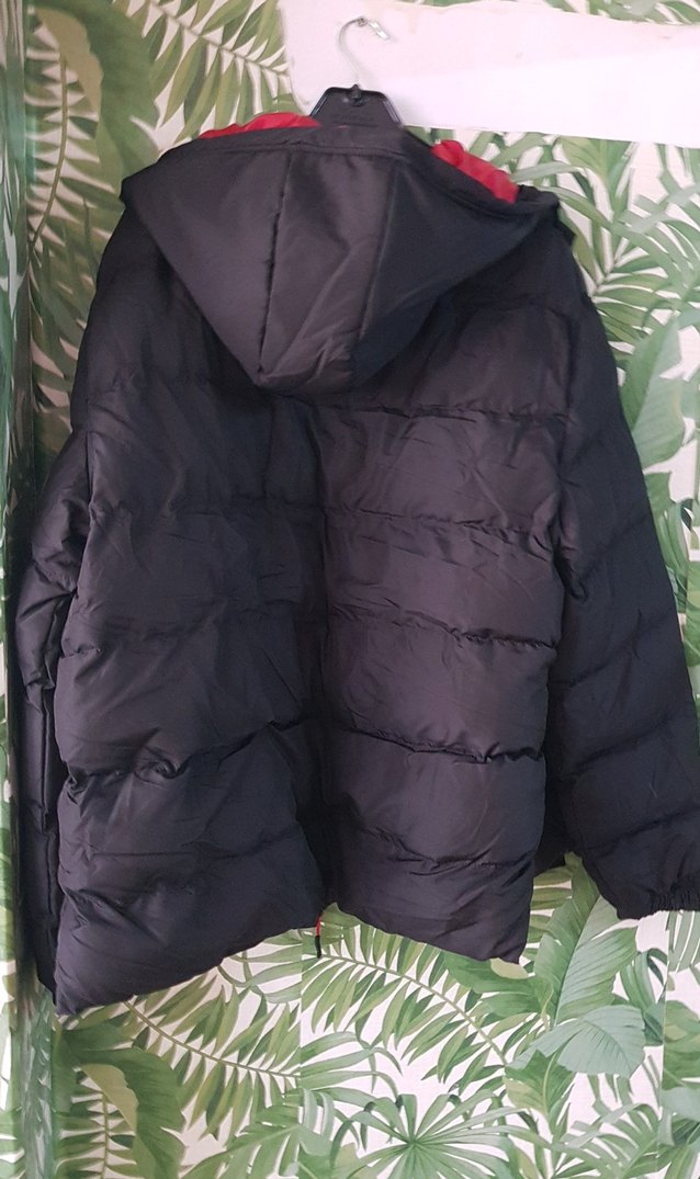 Erkek Siyah Kapüşonlu Kışlık Şişme Mont - Görsel 5