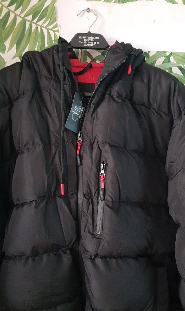 Erkek Siyah Kapüşonlu Midi Mont - Görsel 3