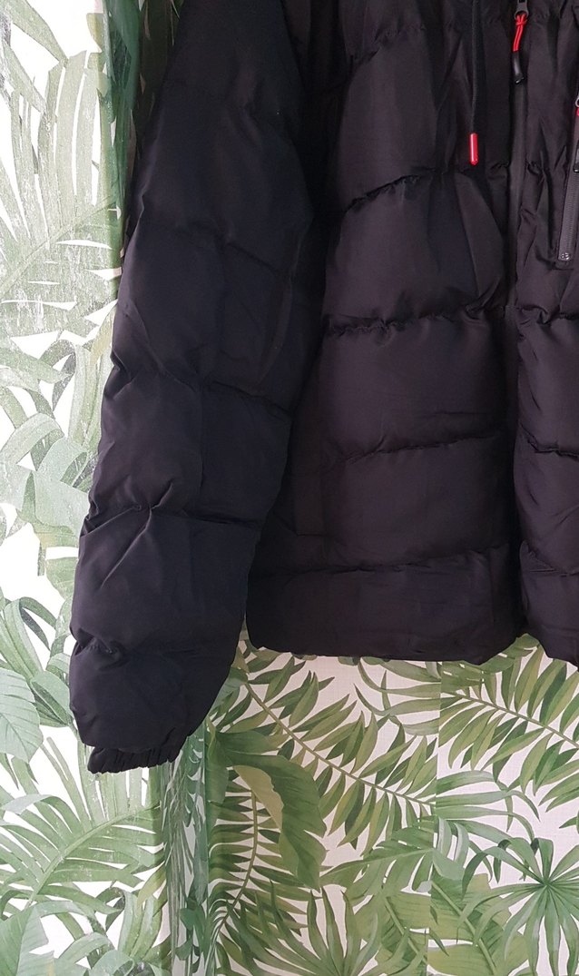 Erkek Siyah Kapüşonlu Midi Mont - Görsel 2