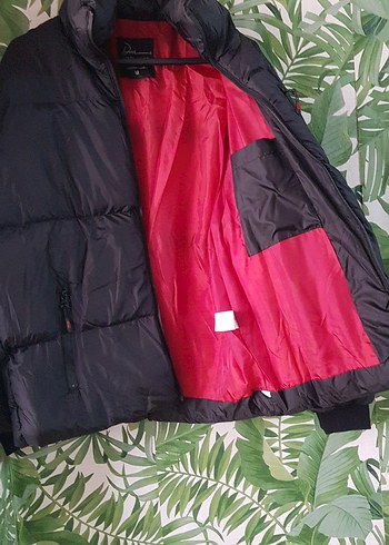 Siyah Yüksek Yakalı Fermuarlı Erkek Mont - Görsel 5