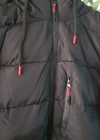 Siyah Kapüşonlu Erkek Kışlık Mont - Görsel 2