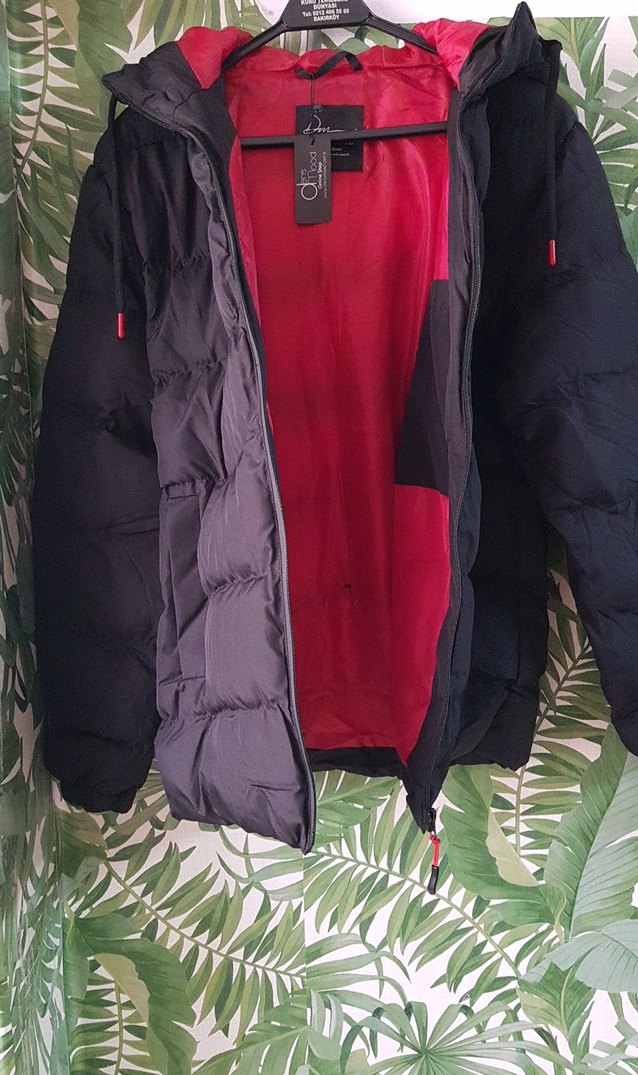 Siyah Fermuarlı Erkek Kışlık Mont - Görsel 4