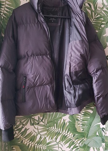 Erkek Gri Sıcak Tutucu Fermuarlı Kış Ceketi - Görsel 4