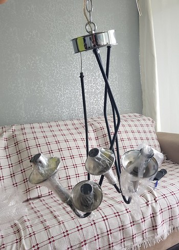 Diğer Modern Siyah Metal Avize