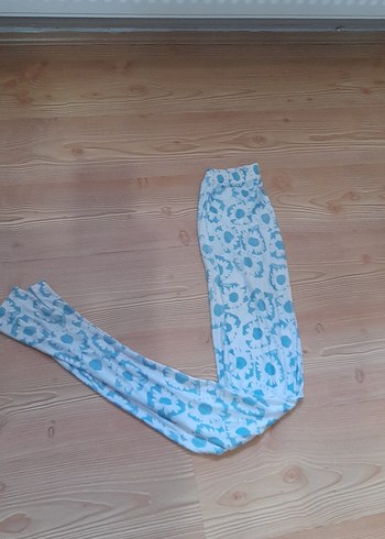 Mavi Batik Desenli Tayt