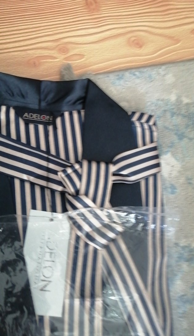 Gri Çizgili Erkek saten sabahlık - Görsel 5