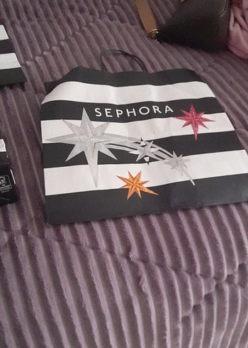 SEPHORA Siyah Baskılı Kadın Tote Çanta - Görsel 7