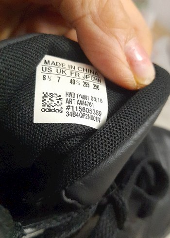 Siyah Adidas Ayakkabı Bağcıkları - Görsel 4