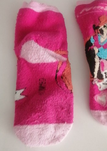 16 Beden pembe Renk Kız Çocuk Pembe Desenli Sıcak Çorap. Vinkxs çorap